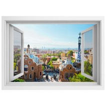 Vinilos ventanas 3d parque güell barcelona
